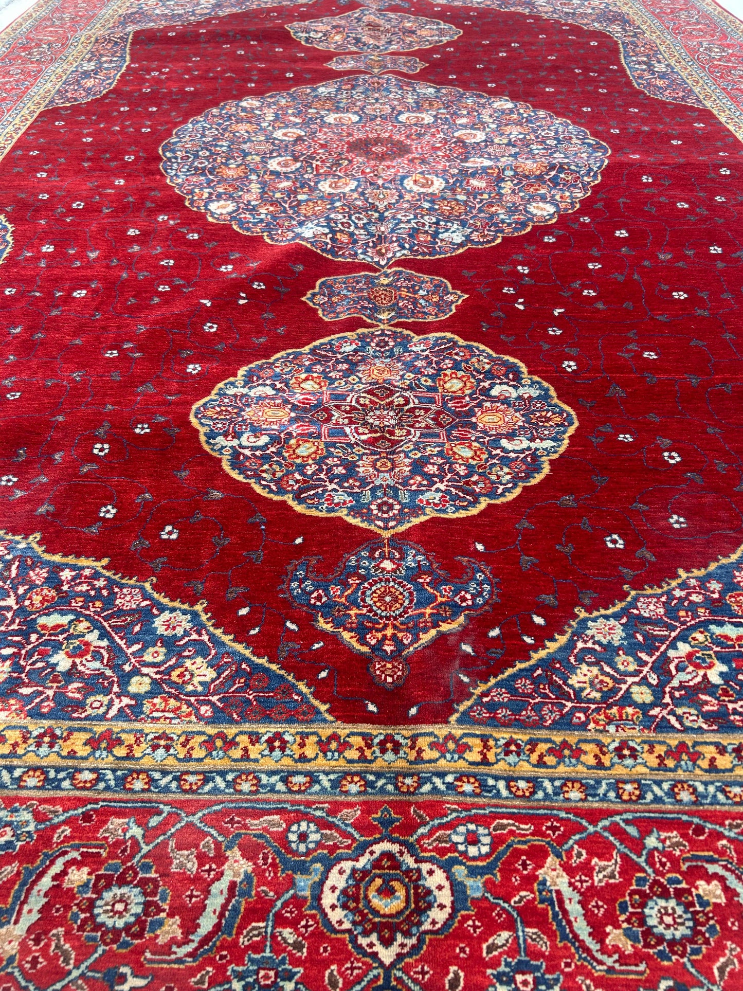 Samsun Hajji Jalili Red Part Silk