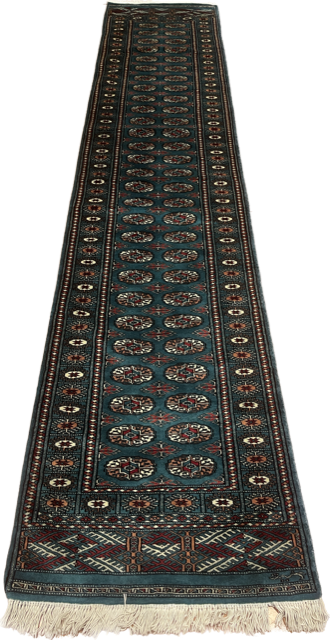 Green Bukhara Runner