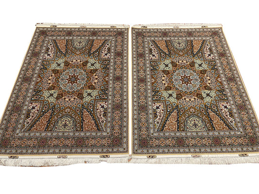 GOLDEN GOMBAD PAIR ON SILK