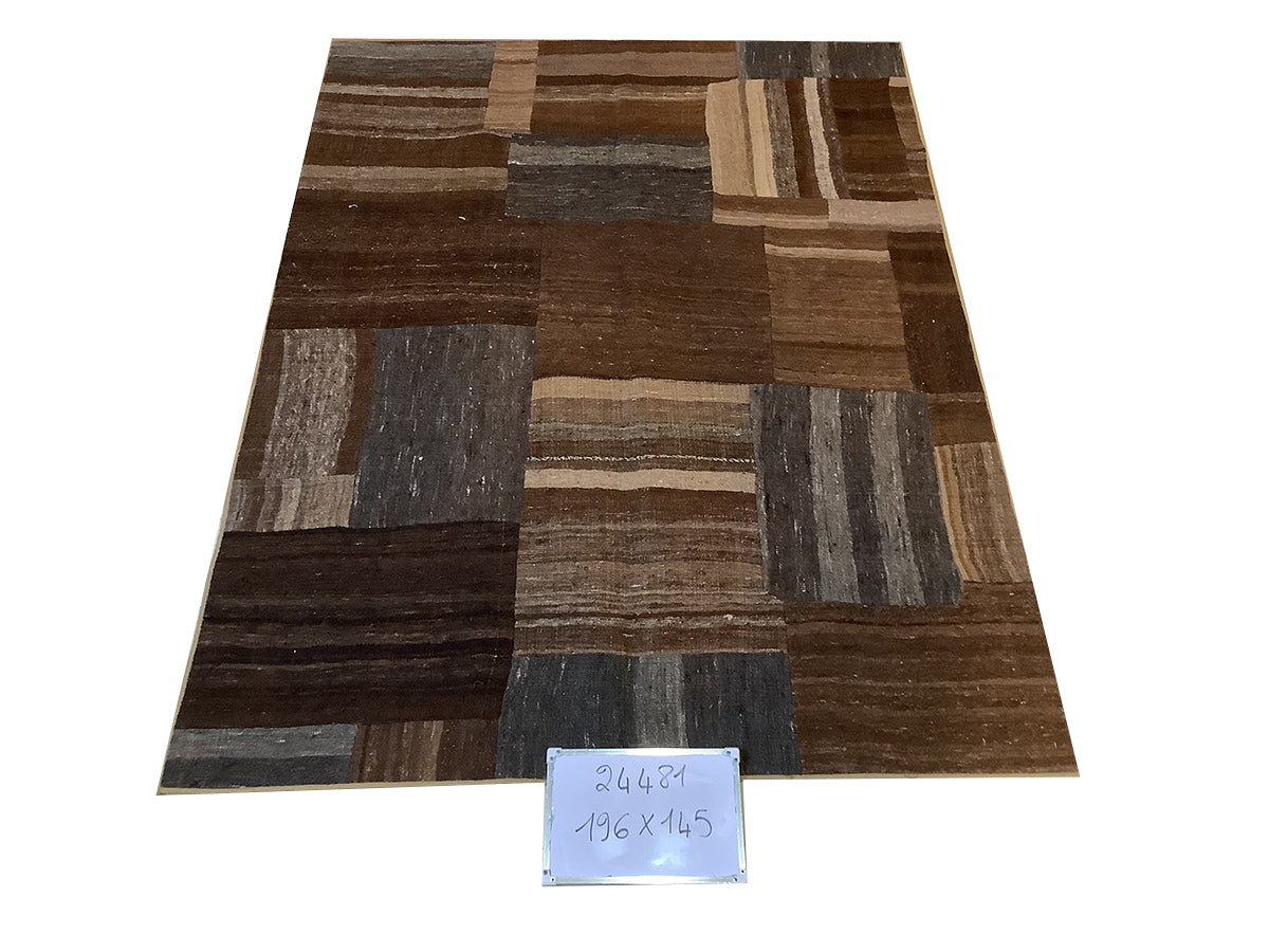 Earthy Kilim Patchwork