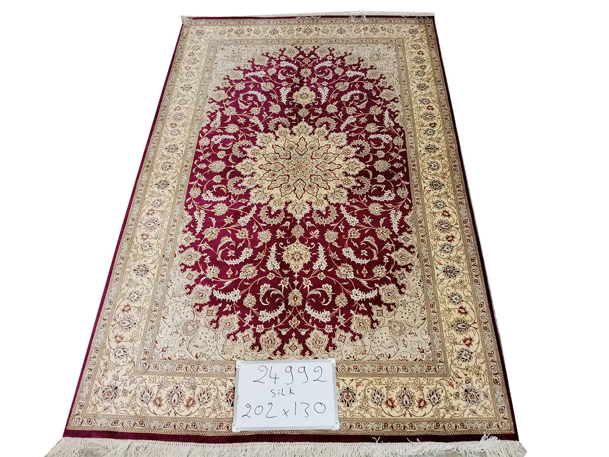 BURGUNDY PURE SILK