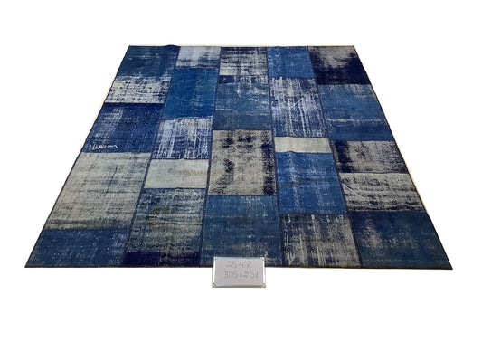 Denim Blue Patchwork