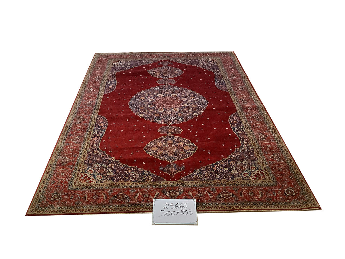 Samsun Hajji Jalili Red Part Silk
