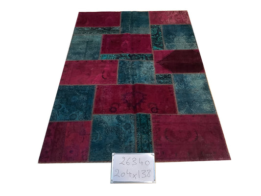 Patchwork In Red & Blue