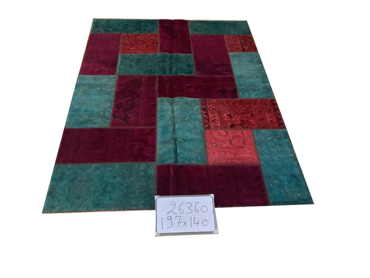Patchwork In Red & Blue