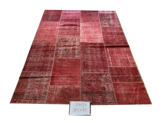 Red Jeans Patchwork