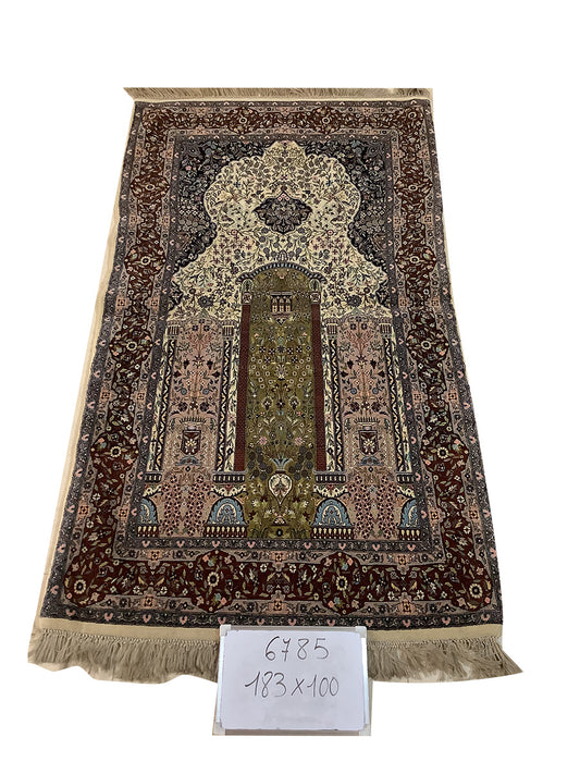Old Kashmir Prayer Rug